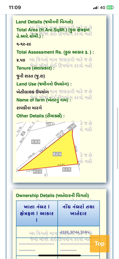 જમીન વેચવાની છે