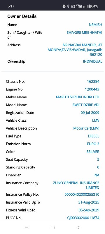 Swift Dzire