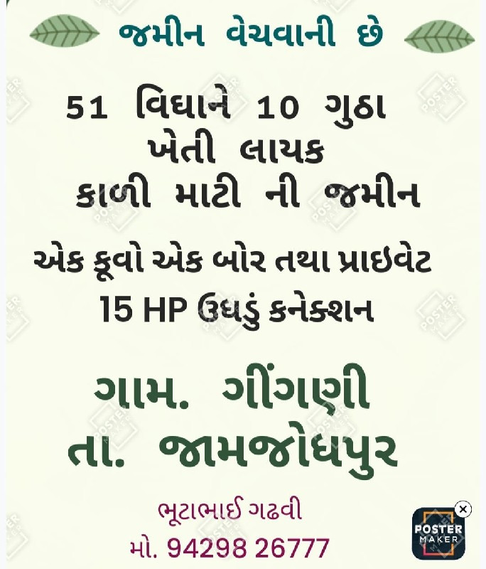 51 વીઘા ને 10 ગ...