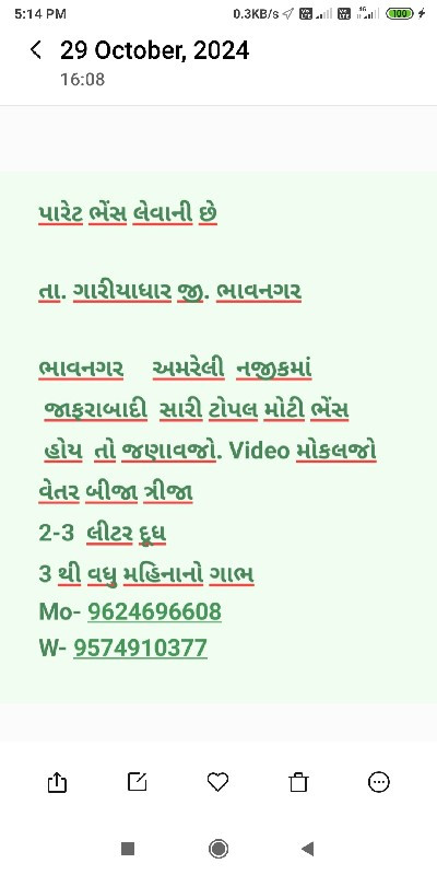 પારેટ ભેંસ ખરીદ...