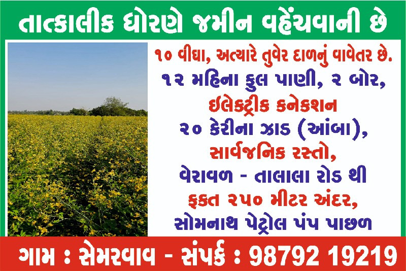 જમીન વહેંચવાની...