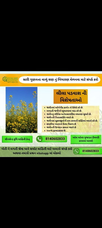 લીલાં પડવાશ માટ...