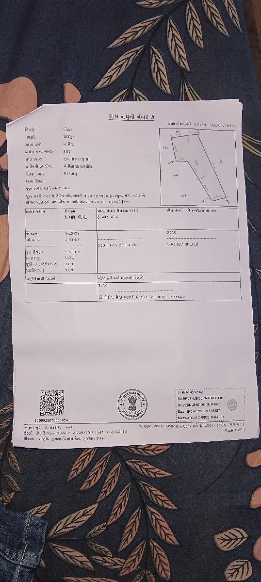 10 વીઘા જમીન કાળી માટી જુની શરત