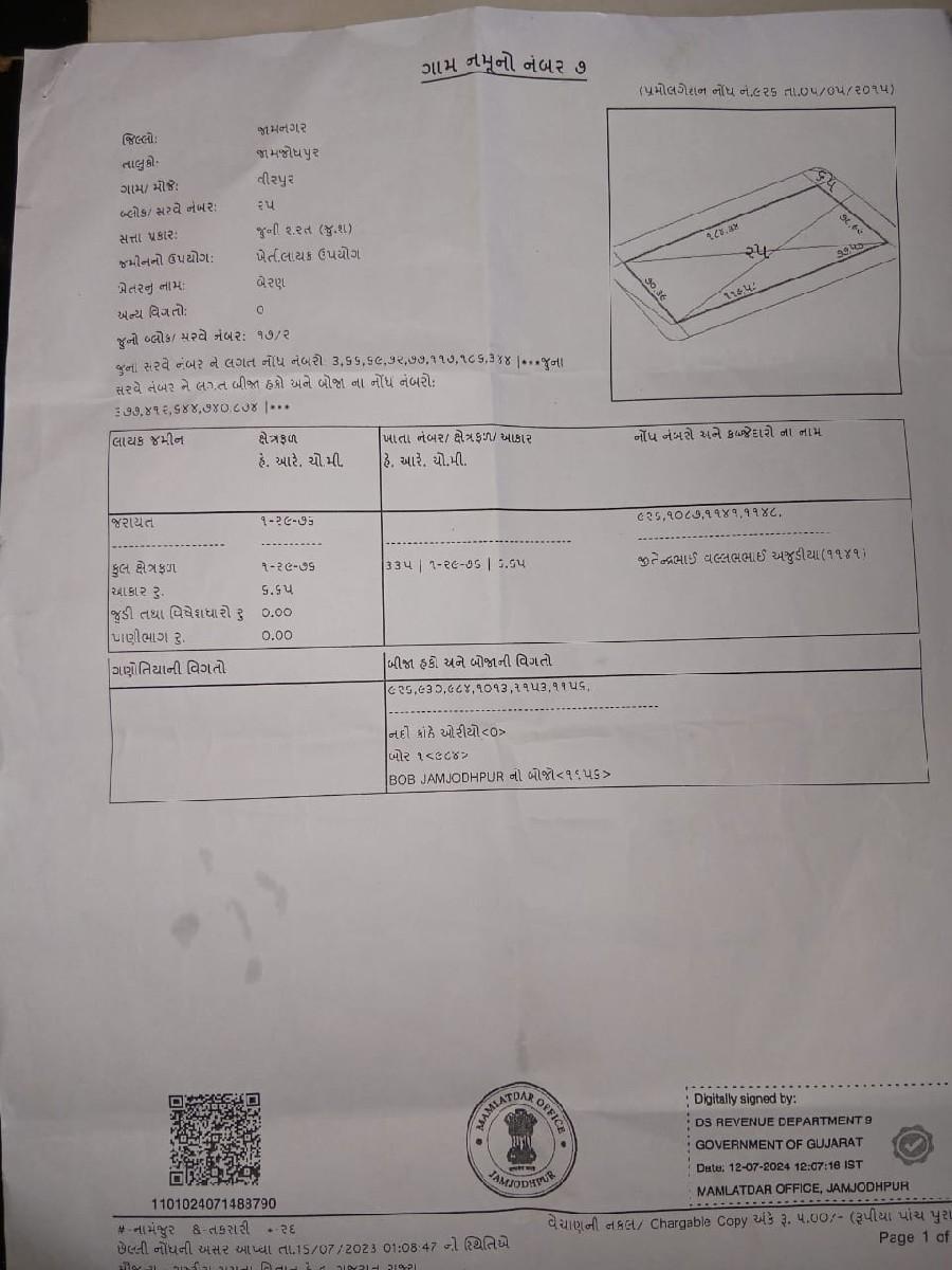 જમીન વેચવાનીછે વીધા8 ભાવ આઠલાખ