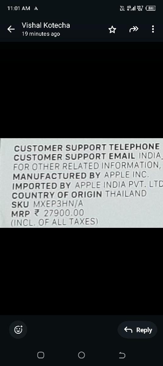 APPLE SMART WATCH SE 44MM GPS