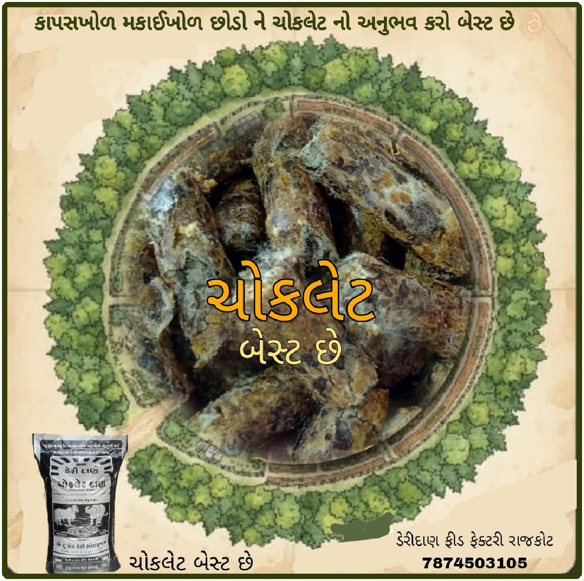 ગાય ને ભેંસ માટેની ચોકલેટ